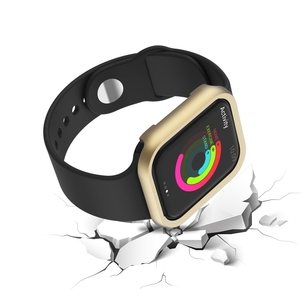 Aluminium skyddsram Apple Watch 45mm Series 8 guld