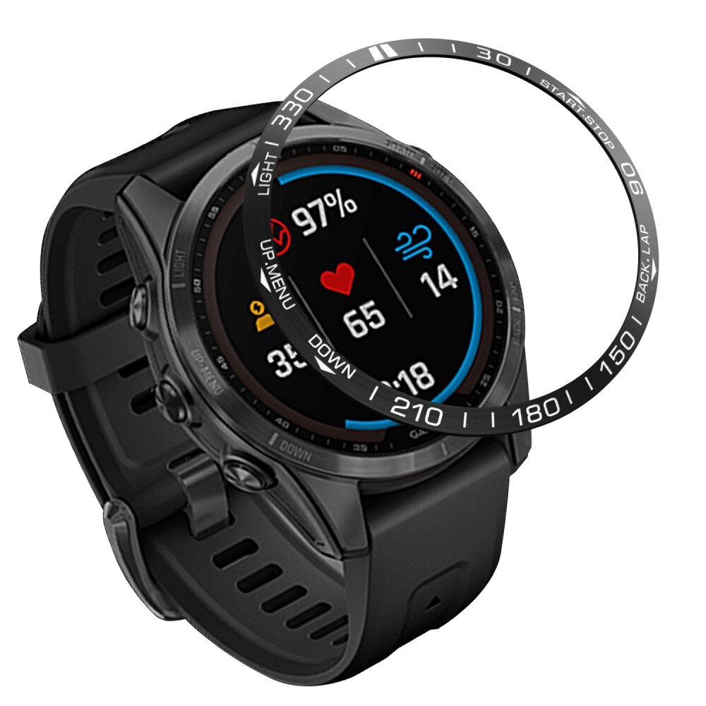 Infattning Garmin Fenix 7S svart