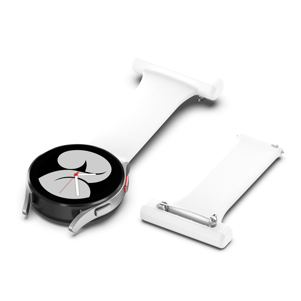 Samsung Galaxy Watch 6 Classic 43mm sjuksköterskeklocka rem vit