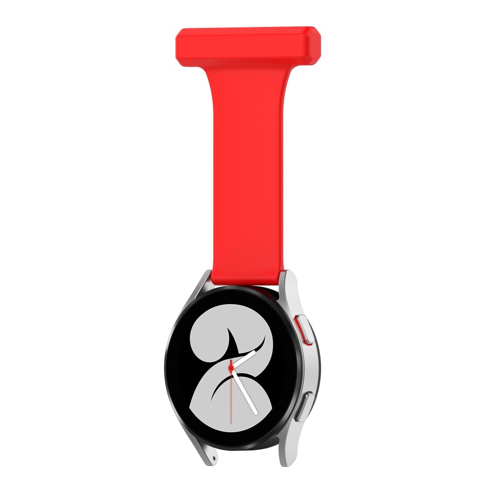 Samsung Galaxy Watch 4 40/42/44/46 mm sjuksköterskeklocka rem röd