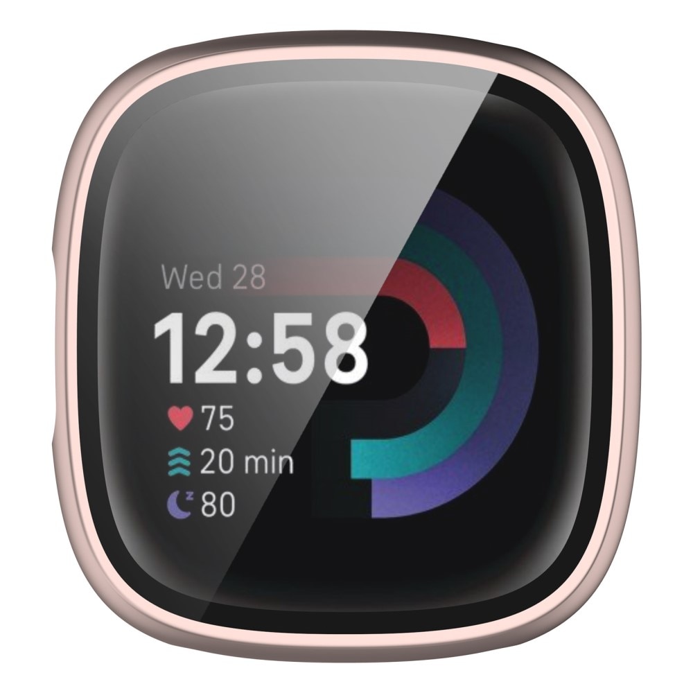 Full Cover Case Fitbit Versa 4 roséguld