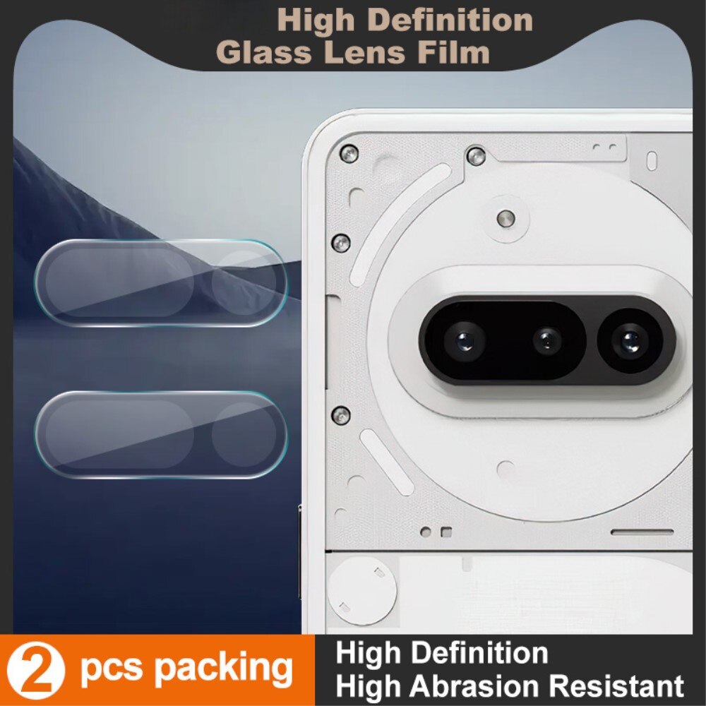 2-pack Härdat Glas Linsskydd Nothing Phone 3a transparent