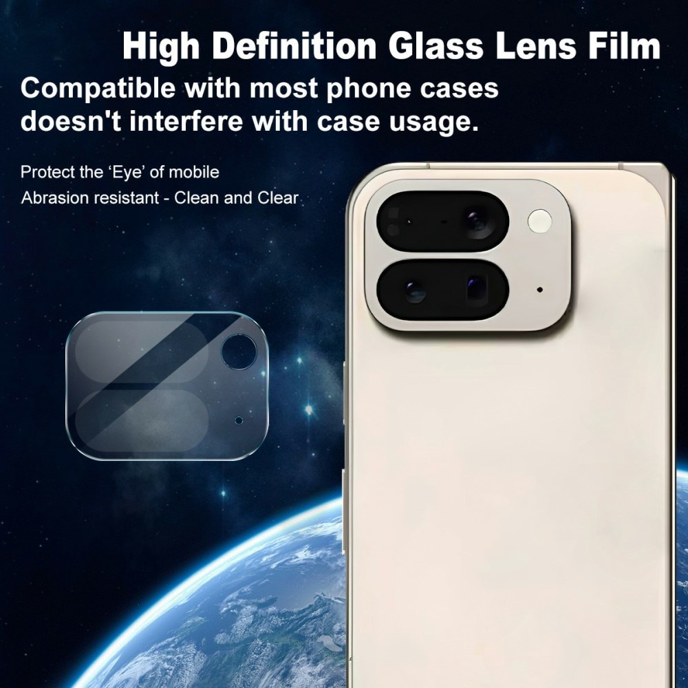 Härdat Glas 0.2mm Linsskydd Google Pixel 10 Pro Fold Genomskinlig