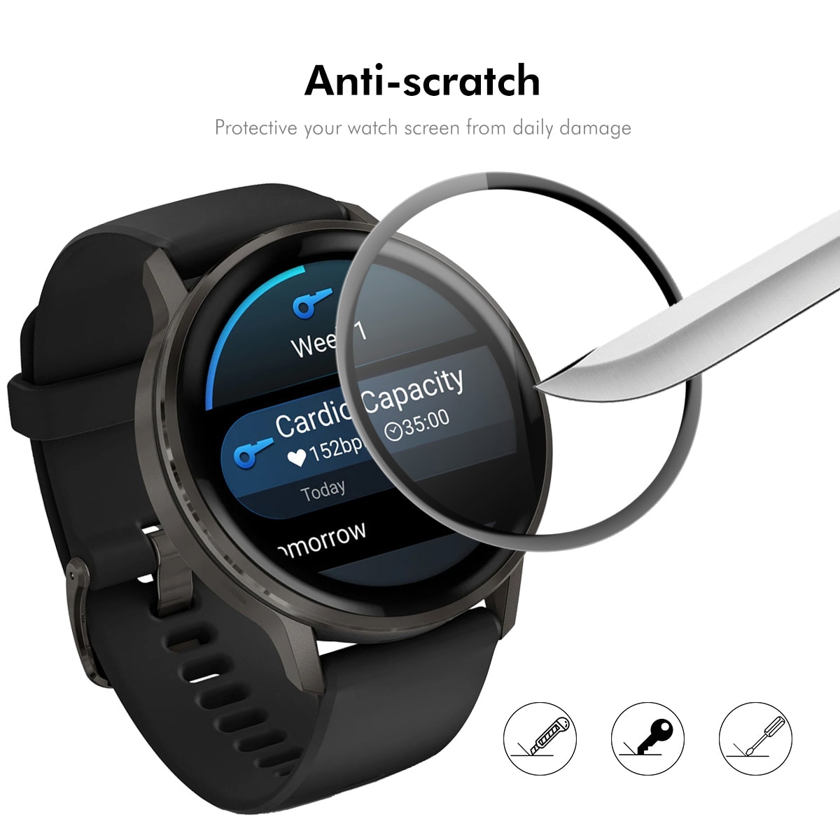 Garmin Venu 4 45mm Plexiglas Skärmskydd