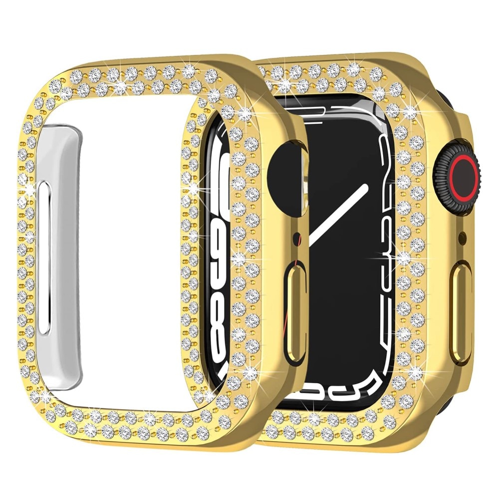 Rhinestone Skal Apple Watch 41mm Series 8 guld