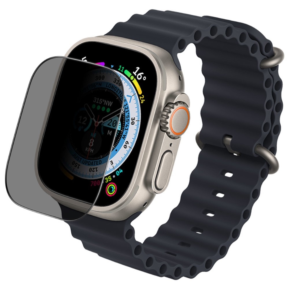 Privacy Härdat Glas Skärmskydd Apple Watch Ultra 49mm