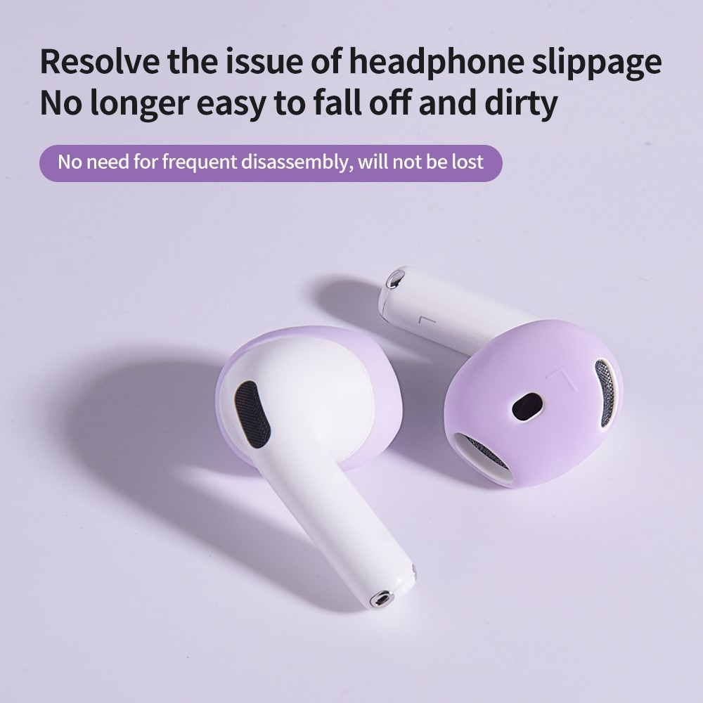 Earpads Silikon Apple AirPods 4 svart