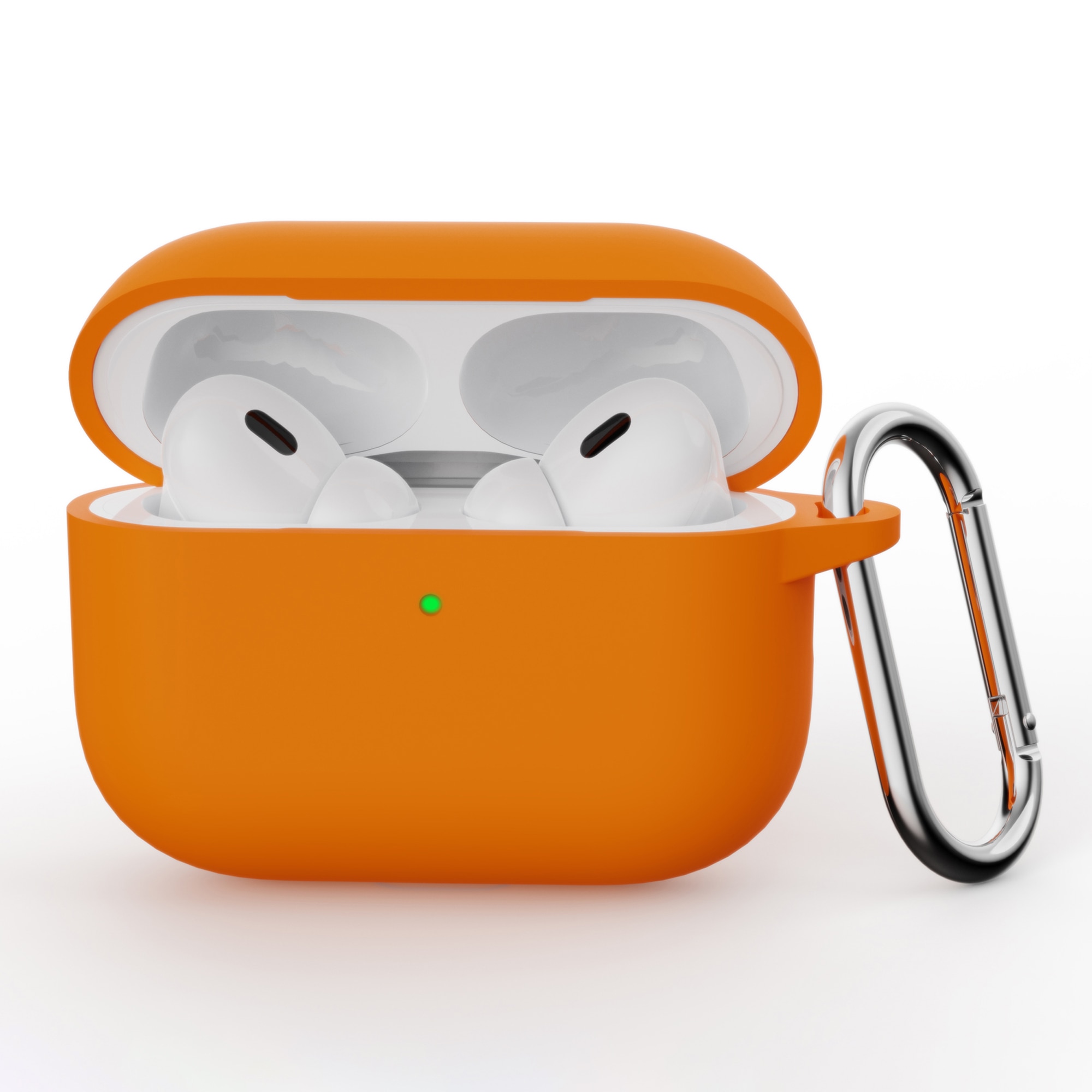Silikonskal med karbinhake Apple AirPods Pro 3 Orange