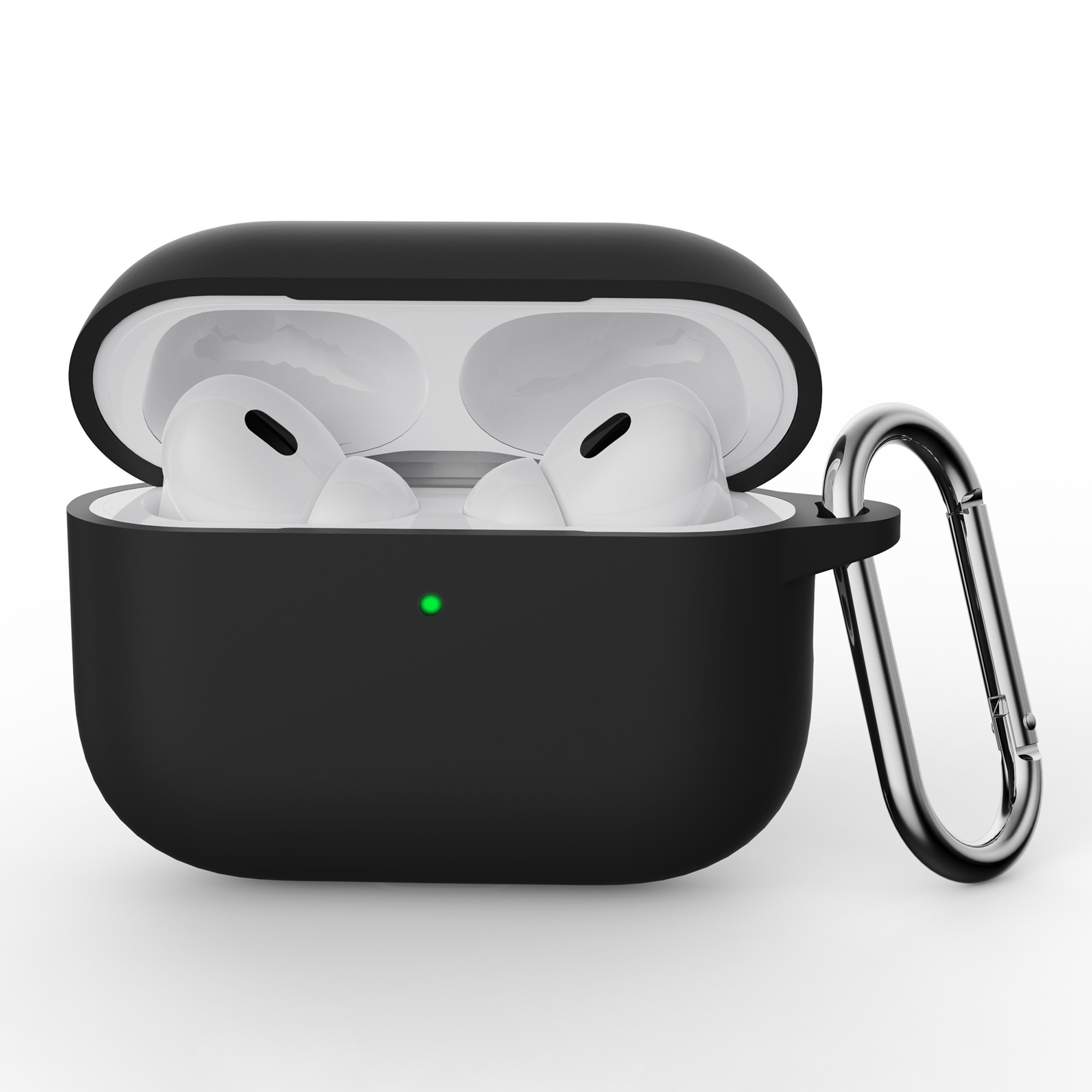 Silikonskal med karbinhake Apple AirPods Pro 3 Svart