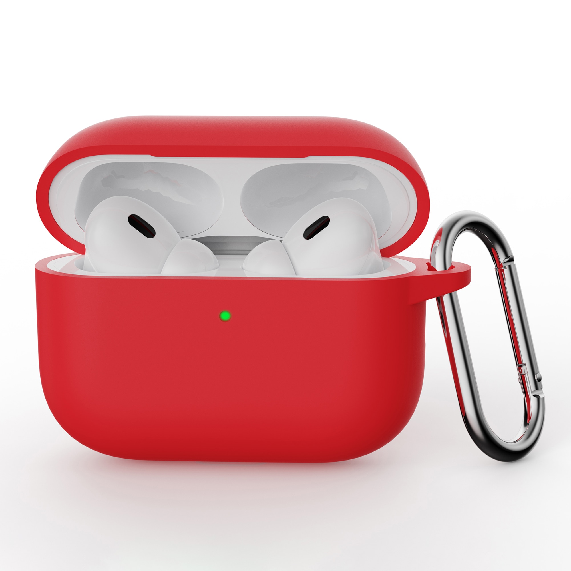 Silikonskal med karbinhake Apple AirPods Pro 3 Röd
