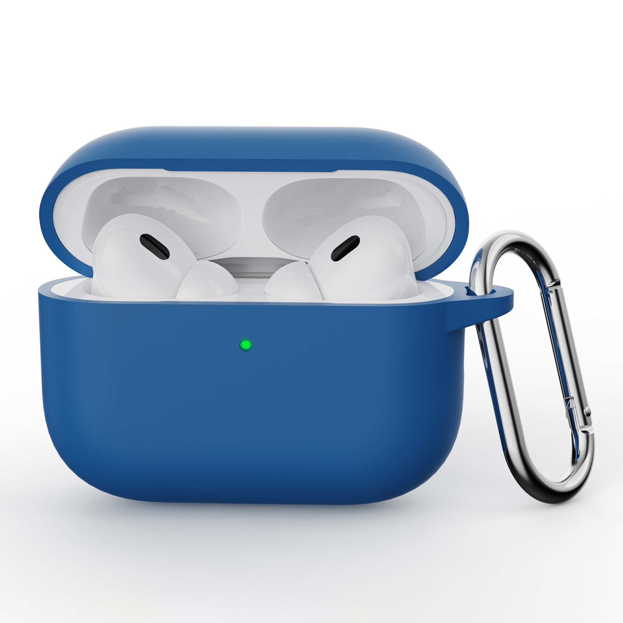 Silikonskal med karbinhake Apple AirPods Pro 3 Mörkblå