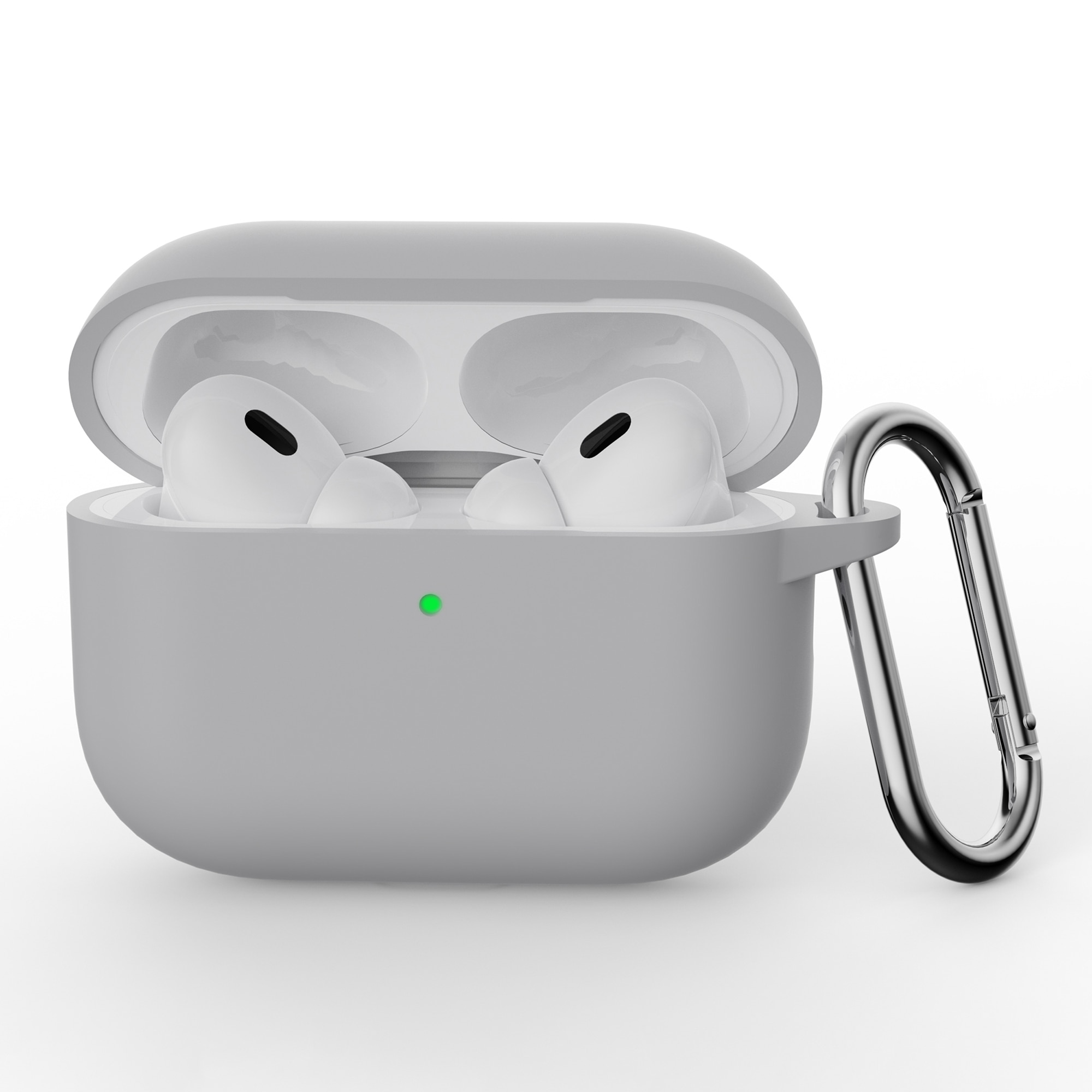 Silikonskal med karbinhake Apple AirPods Pro 3 Grå