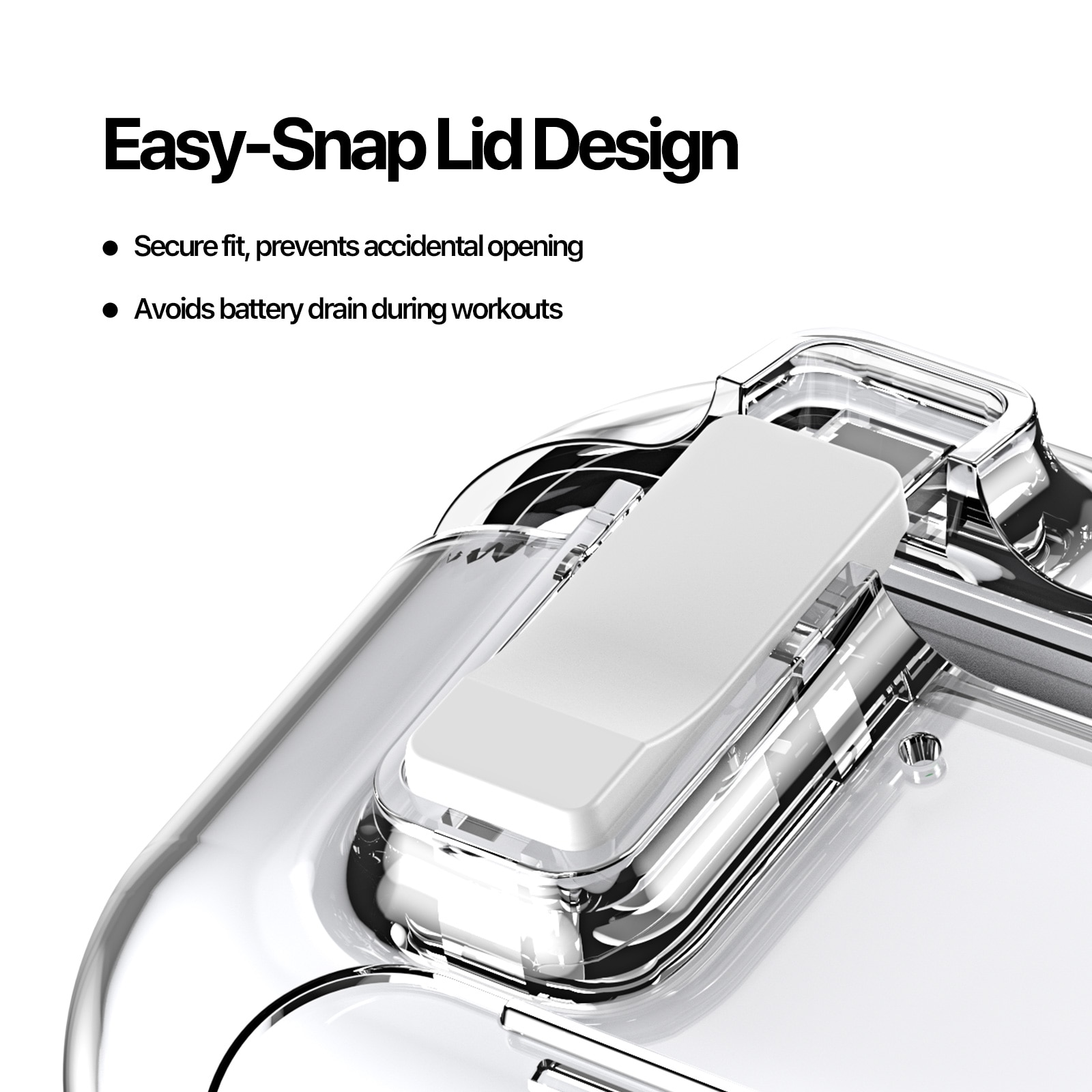 PECQ Series Skal Apple AirPods Pro 3 Genomskinlig