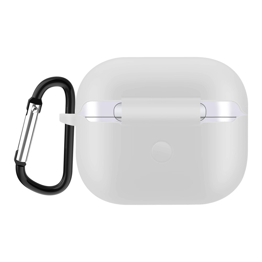 Silikonskal med karbinhake Apple AirPods 3 vit