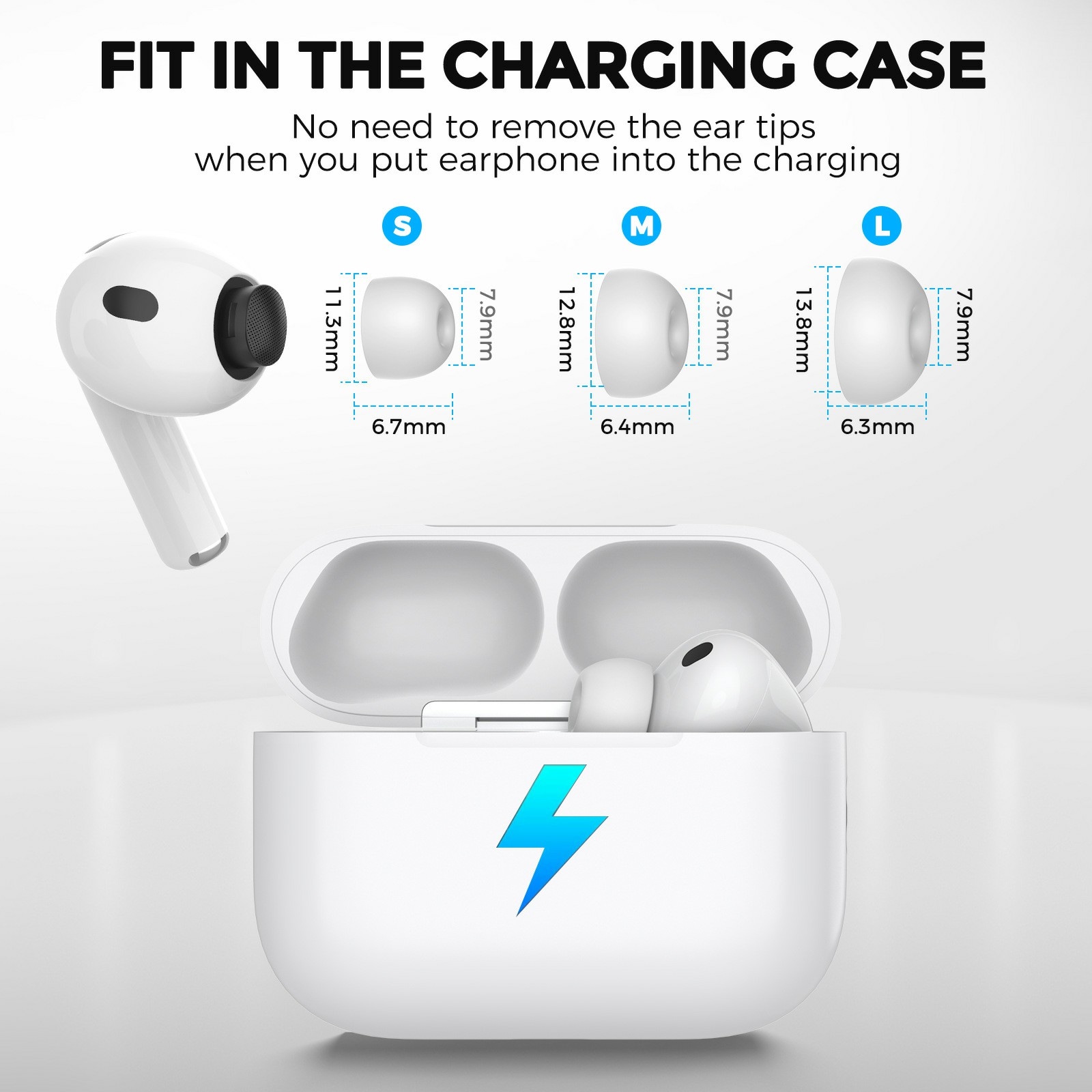 Ear Tips Apple AirPods Pro 3 Vit (Small)