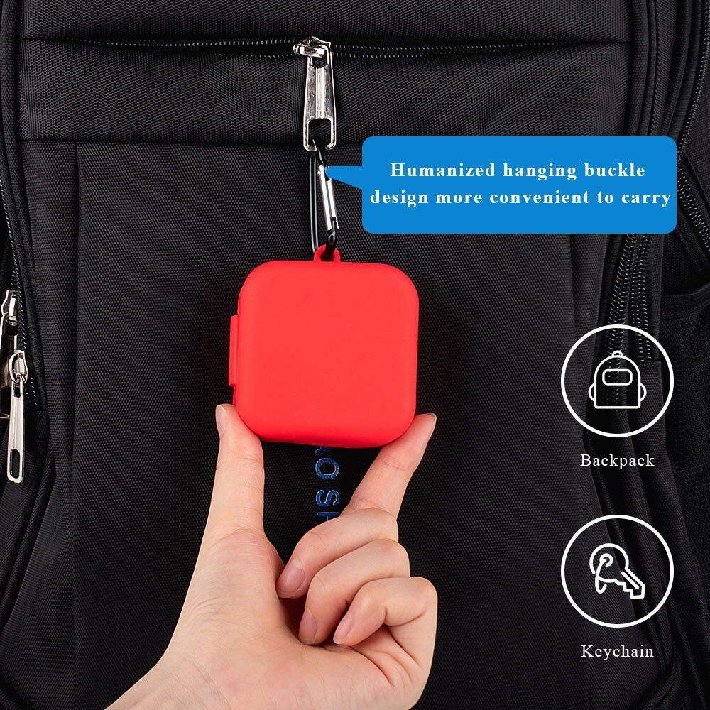 Silikonskal med karbinhake   Svart