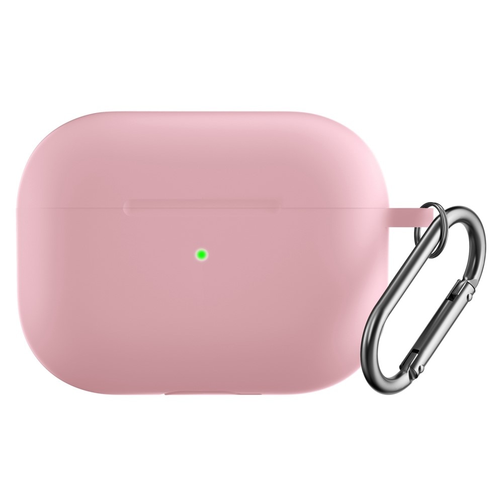 Silikonskal med karbinhake Apple AirPods Pro 2 rosa