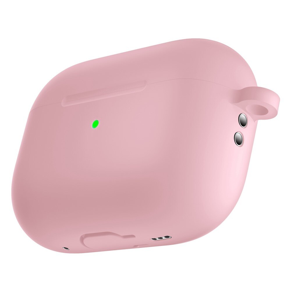 Silikonskal med karbinhake Apple AirPods Pro 2 rosa