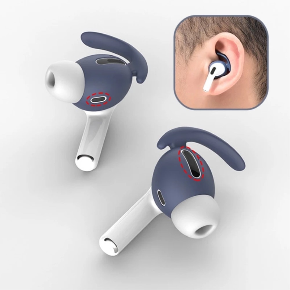 Sport Earhooks Silicone Apple AirPods Pro svart