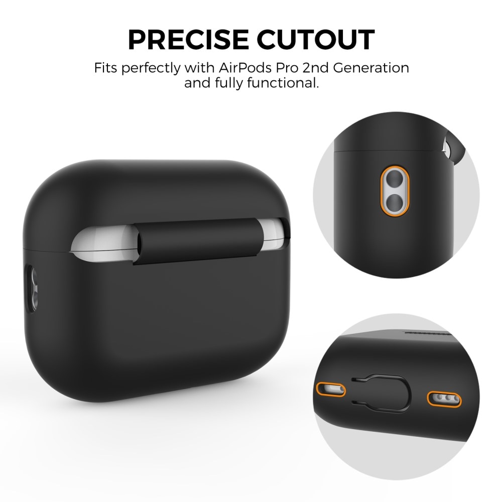 Active Silicone Case Apple AirPods Pro 2 svart