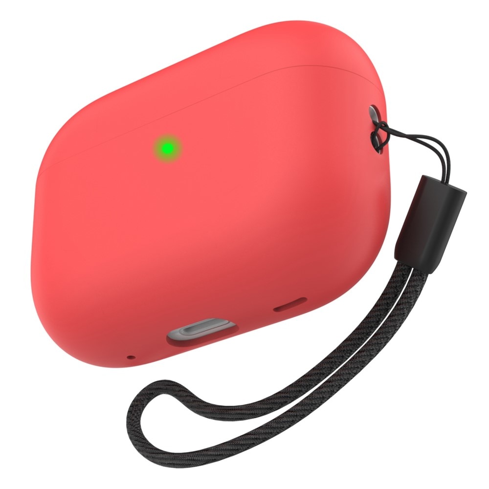 Silicone Handstrap Case Apple AirPods Pro 2 röd