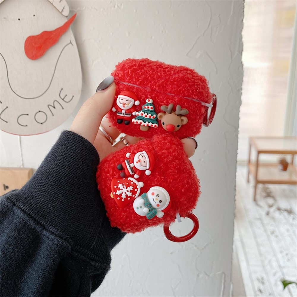 Apple AirPods Skal med Julmotiv - Tomte/Julgran