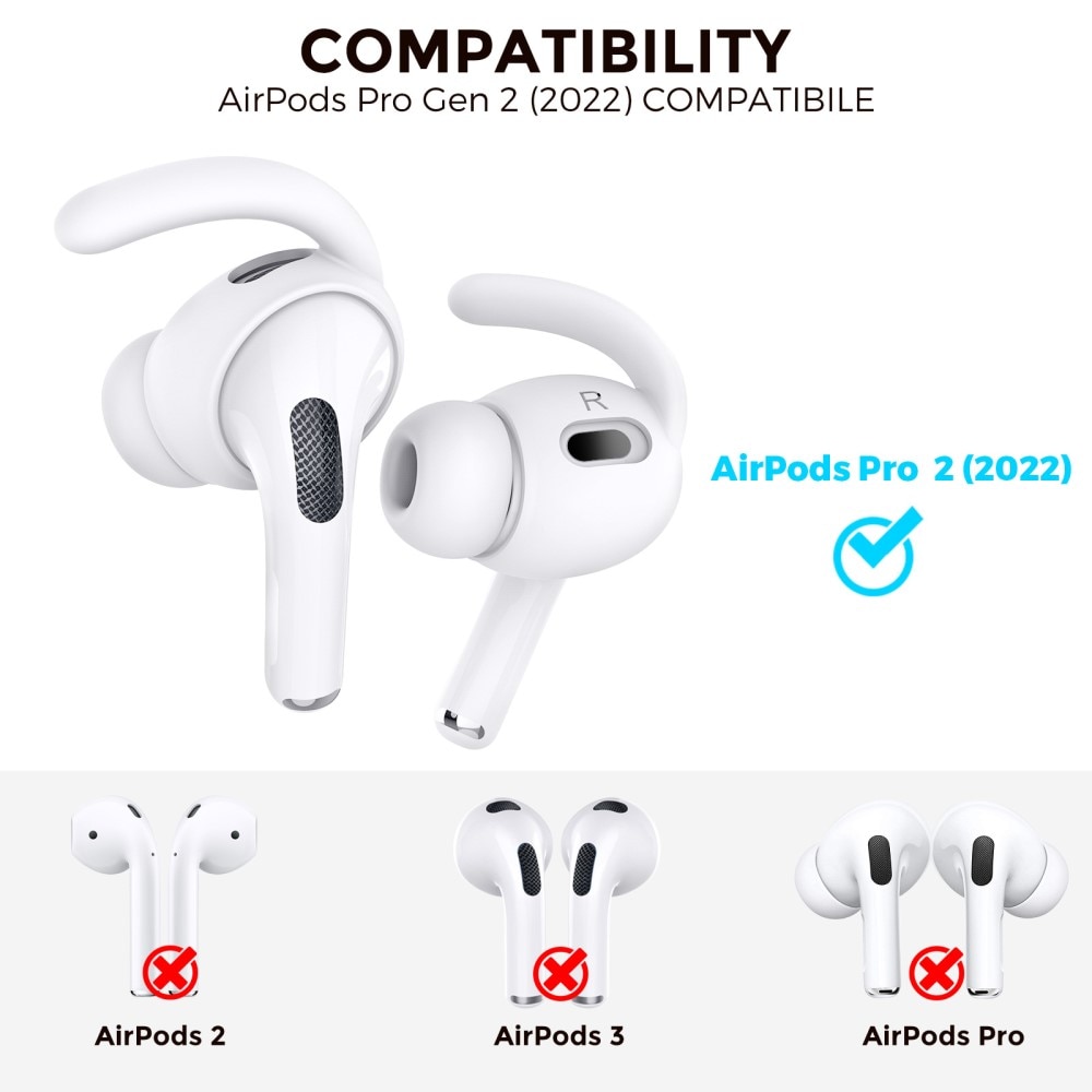 Sport Earhooks Apple AirPods Pro 2 vit