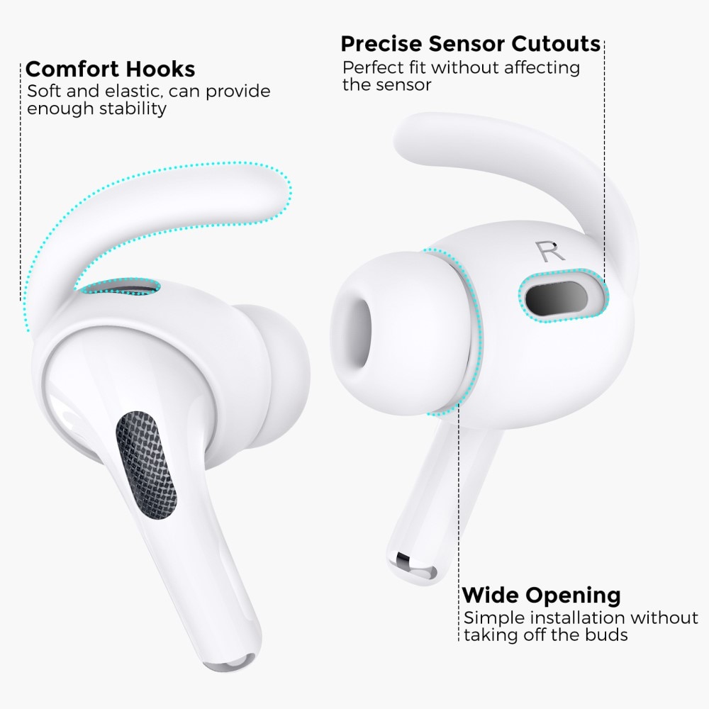 Sport Earhooks Apple AirPods Pro 2 vit