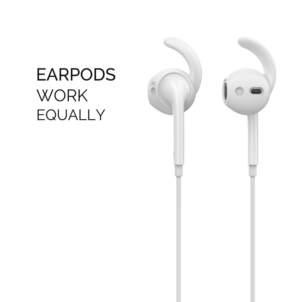 Sport Earhooks Apple AirPods vit (Medium)
