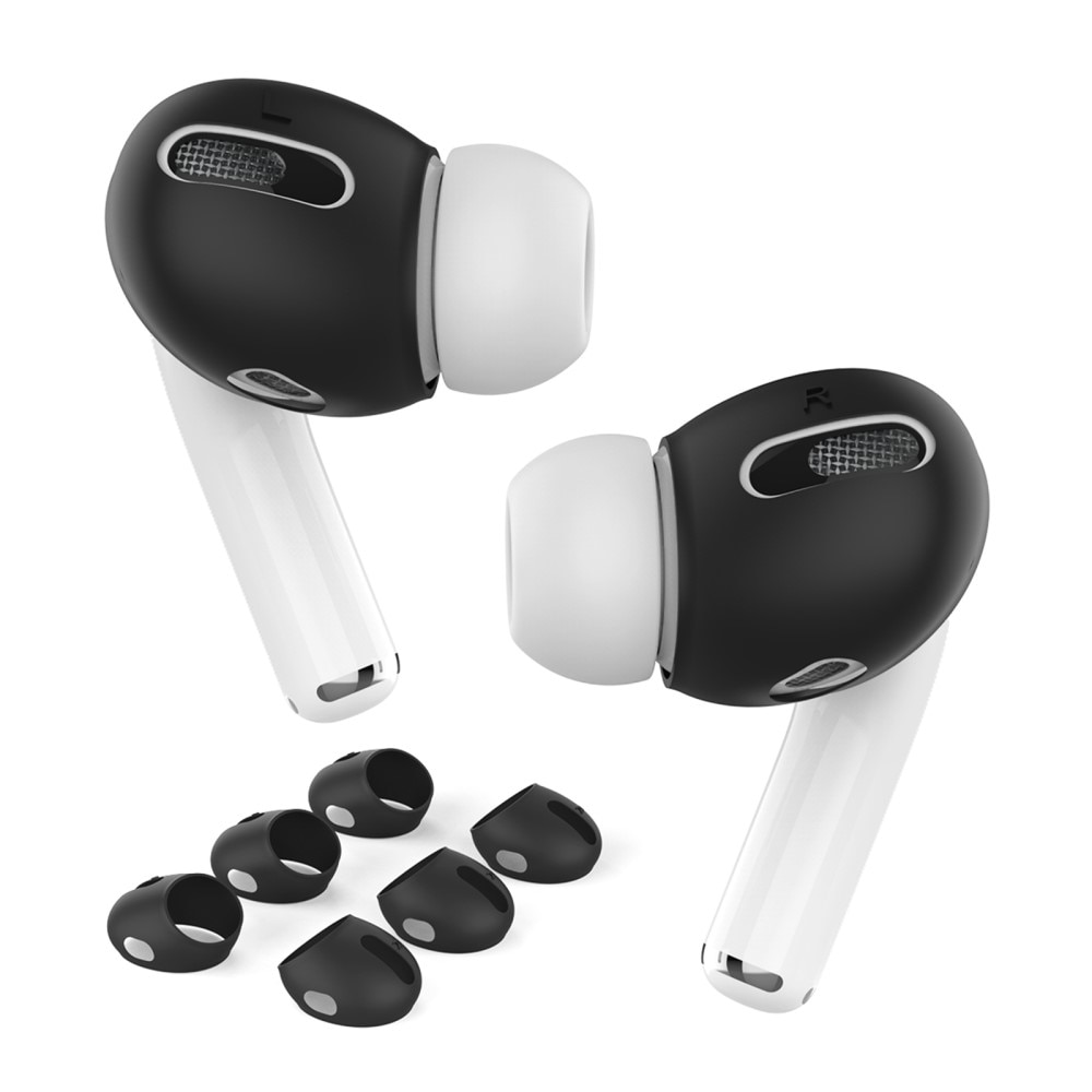 Earpads Silikon (3-pack) Apple AirPods Pro svart