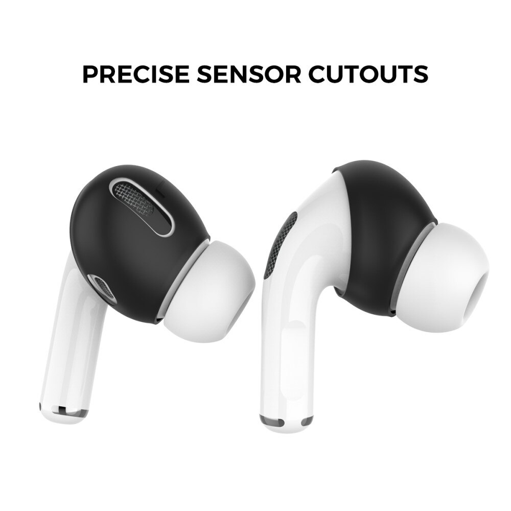 Earpads Silikon (3-pack) Apple AirPods Pro svart