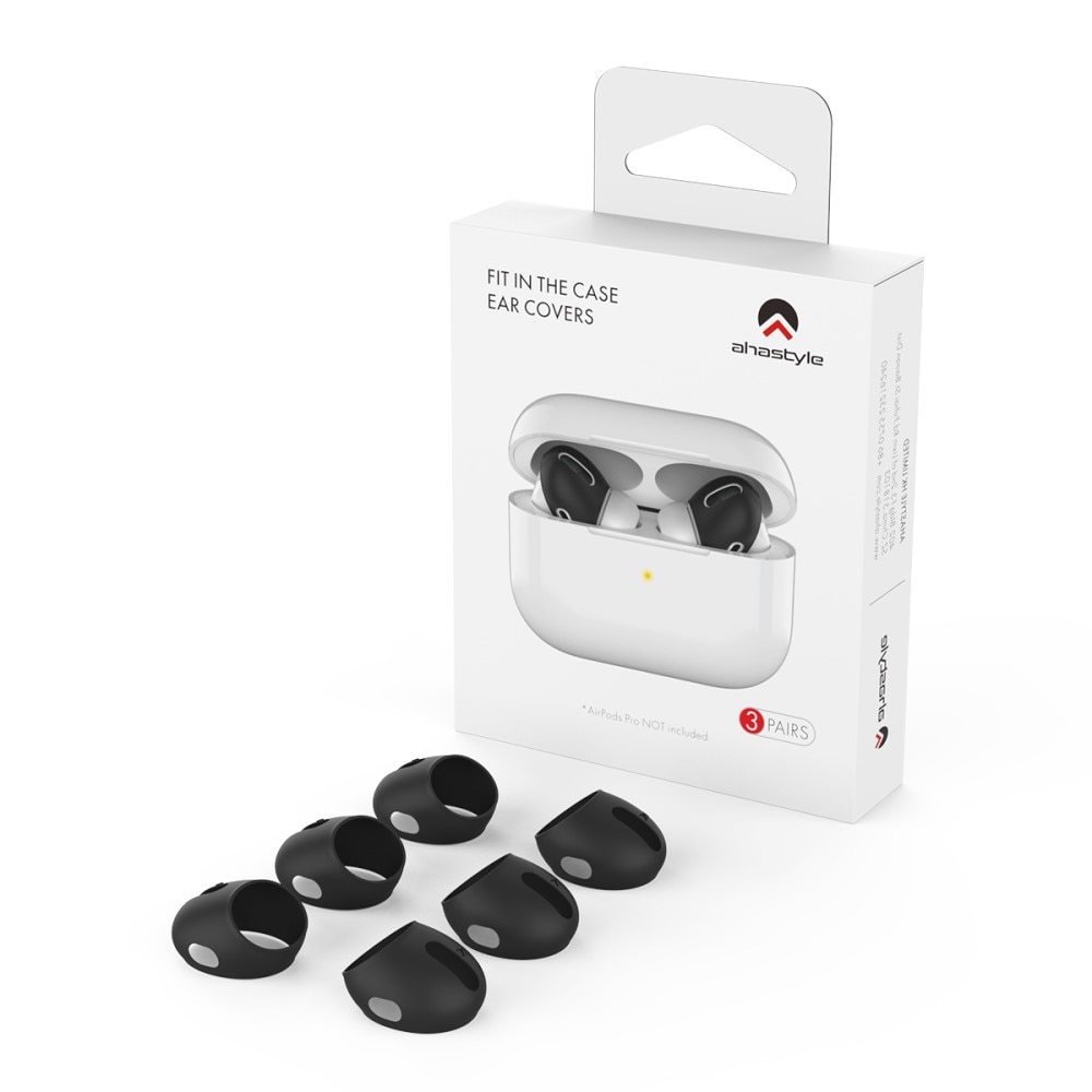 Earpads Silikon (3-pack) Apple AirPods Pro svart