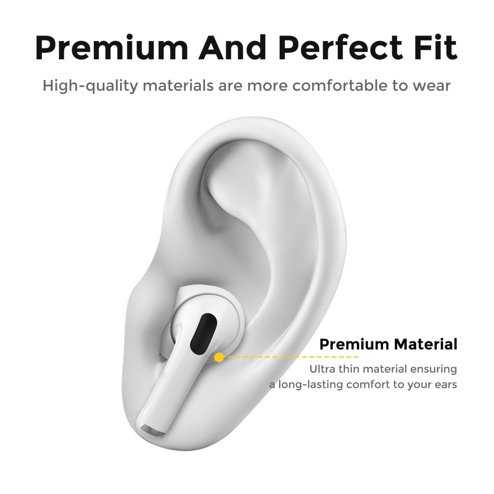 Earpads Silikon (3-pack) Apple AirPods Pro 2 vit