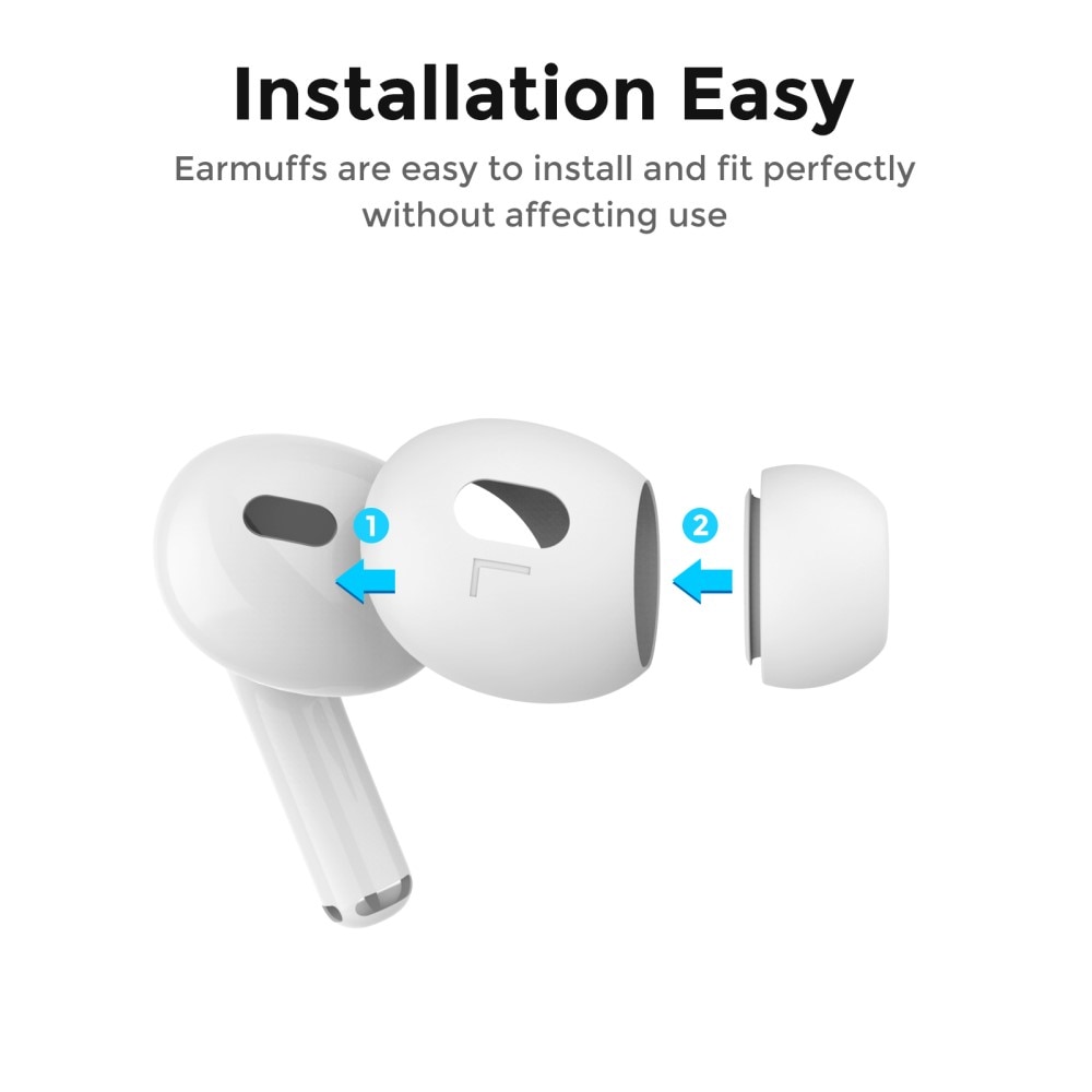 Earpads Silikon (3-pack) Apple AirPods Pro 2 vit