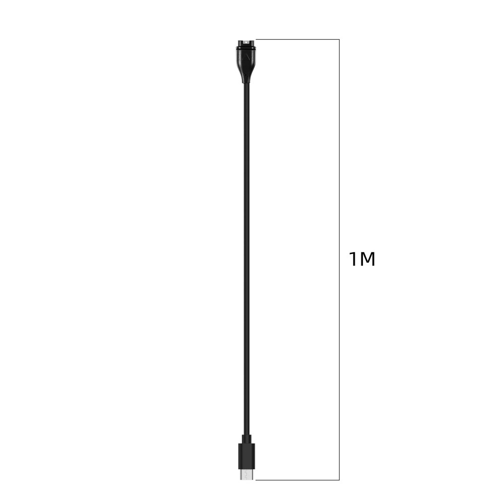 Laddningskabel USB-C 1m Garmin Approach S50 Svart