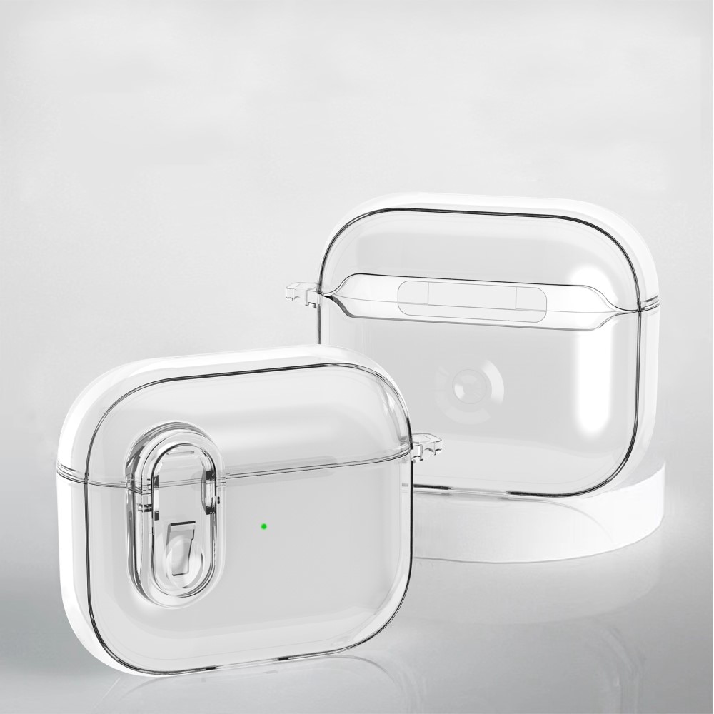 Skal med karbinhake och lås Apple AirPods 3 transparent