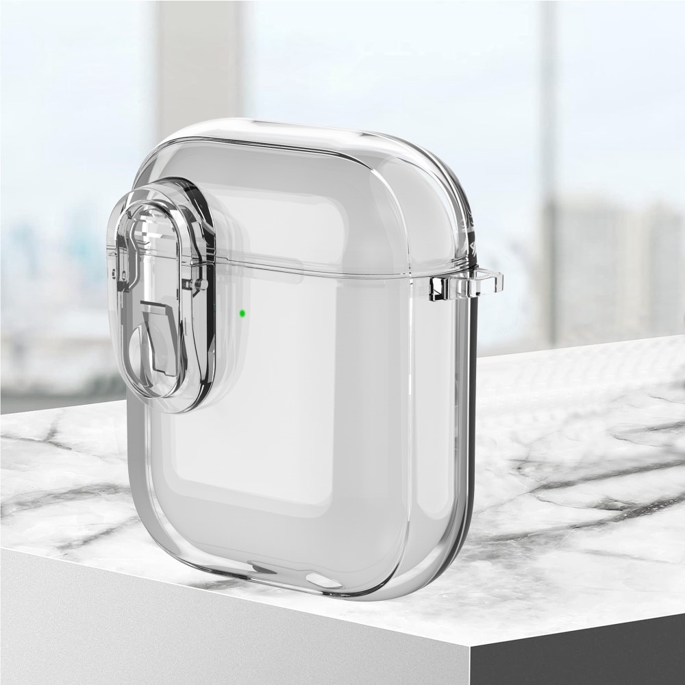 Skal med karbinhake och lås Apple AirPods transparent