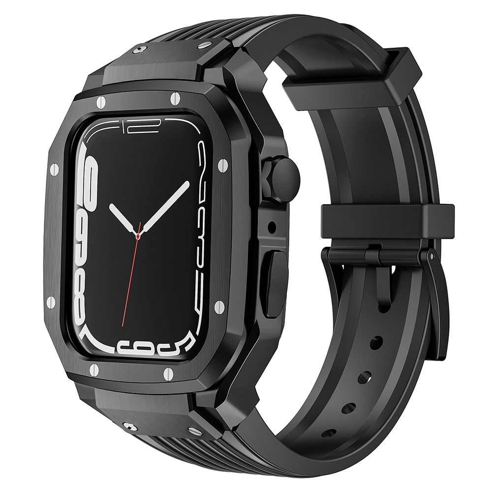 Apple Watch SE 44mm Adventure Metallskal + Armband svart