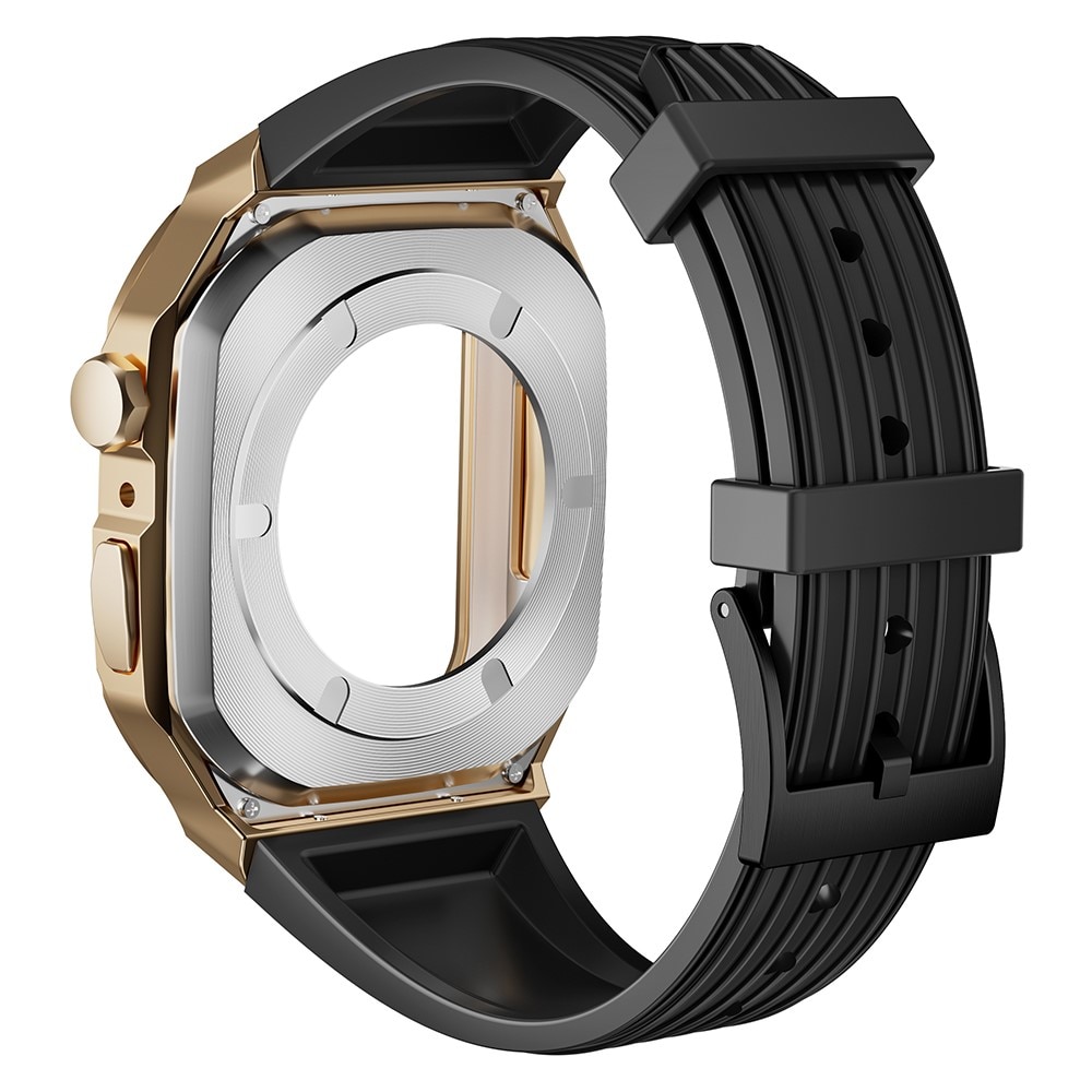 Apple Watch 45mm Series 9 Adventure Metallskal + Armband svart/roséguld