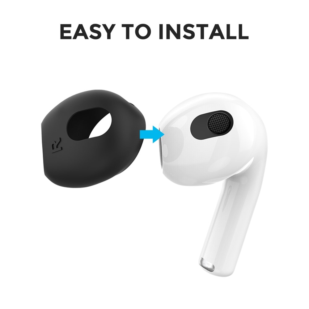 Earpads Silikon Apple AirPods 3 svart