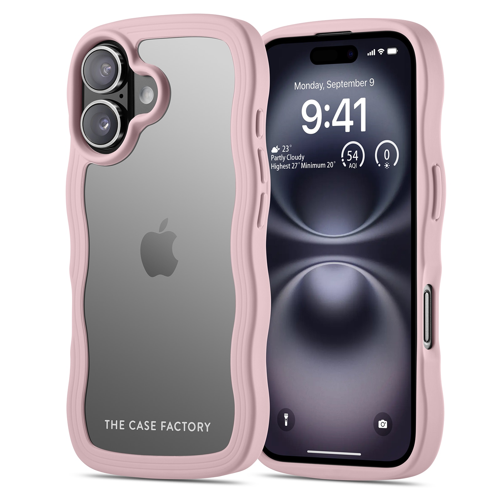 The Wave Case iPhone 16 Rosa
