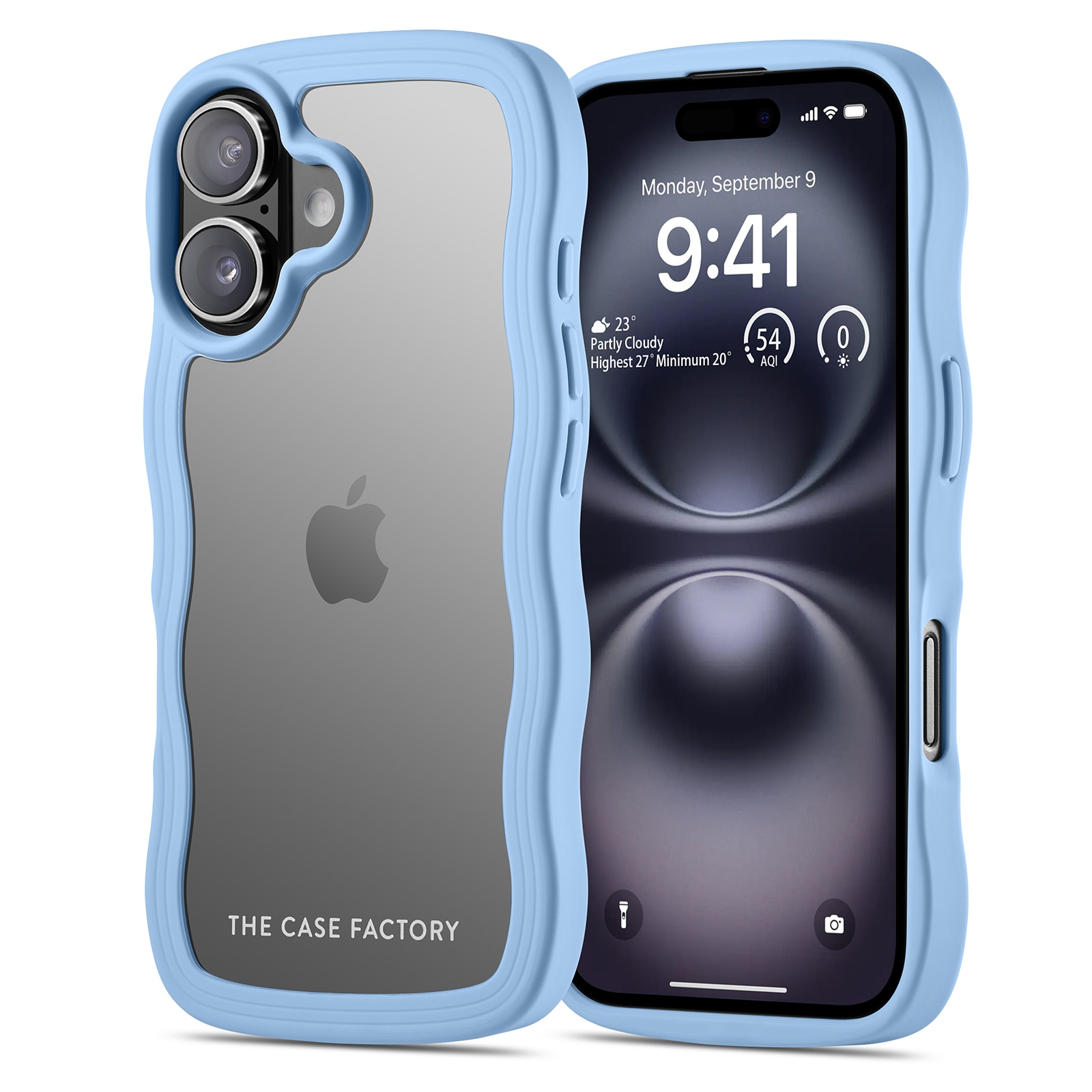 The Wave Case iPhone 16 Blå