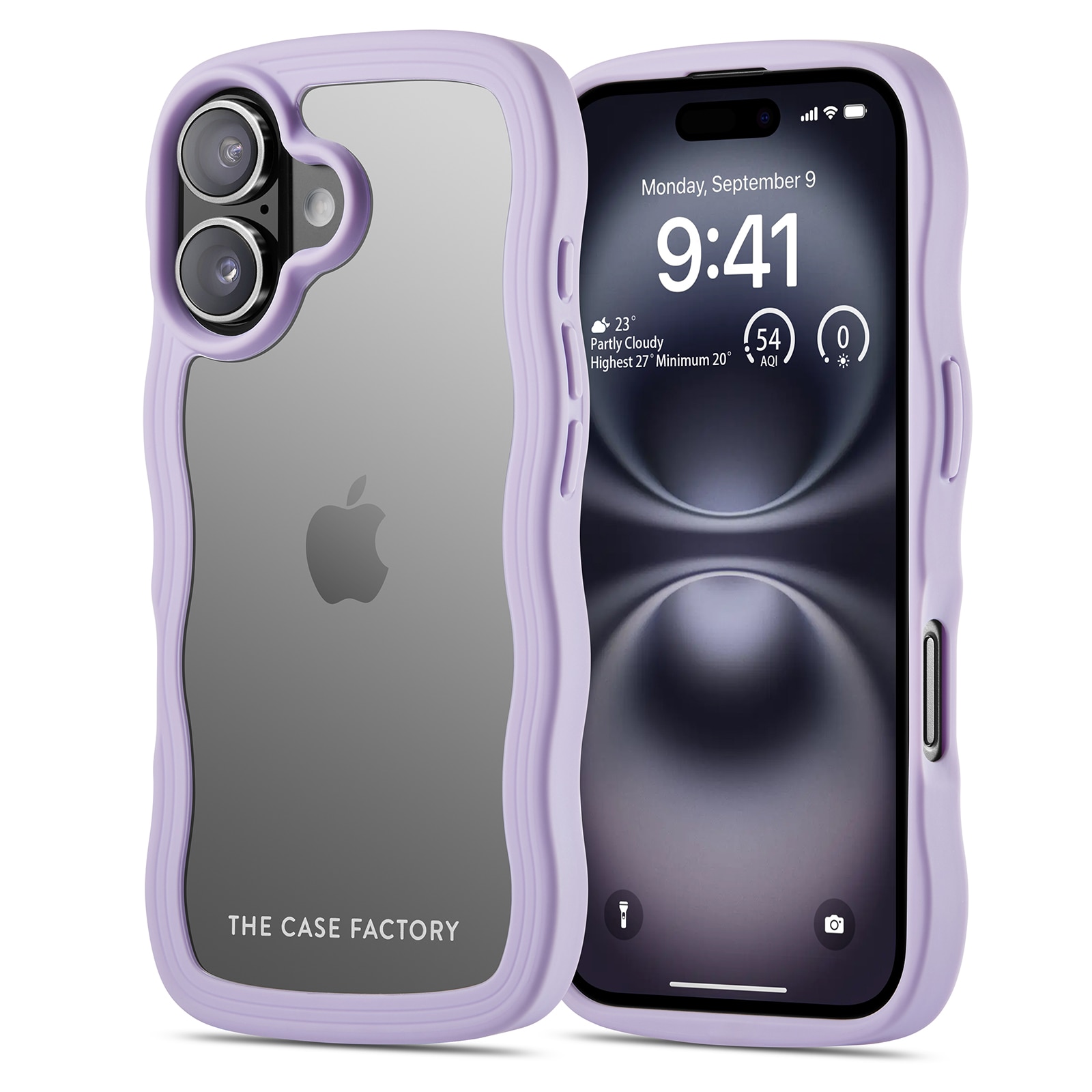 The Wave Case iPhone 16 Lila