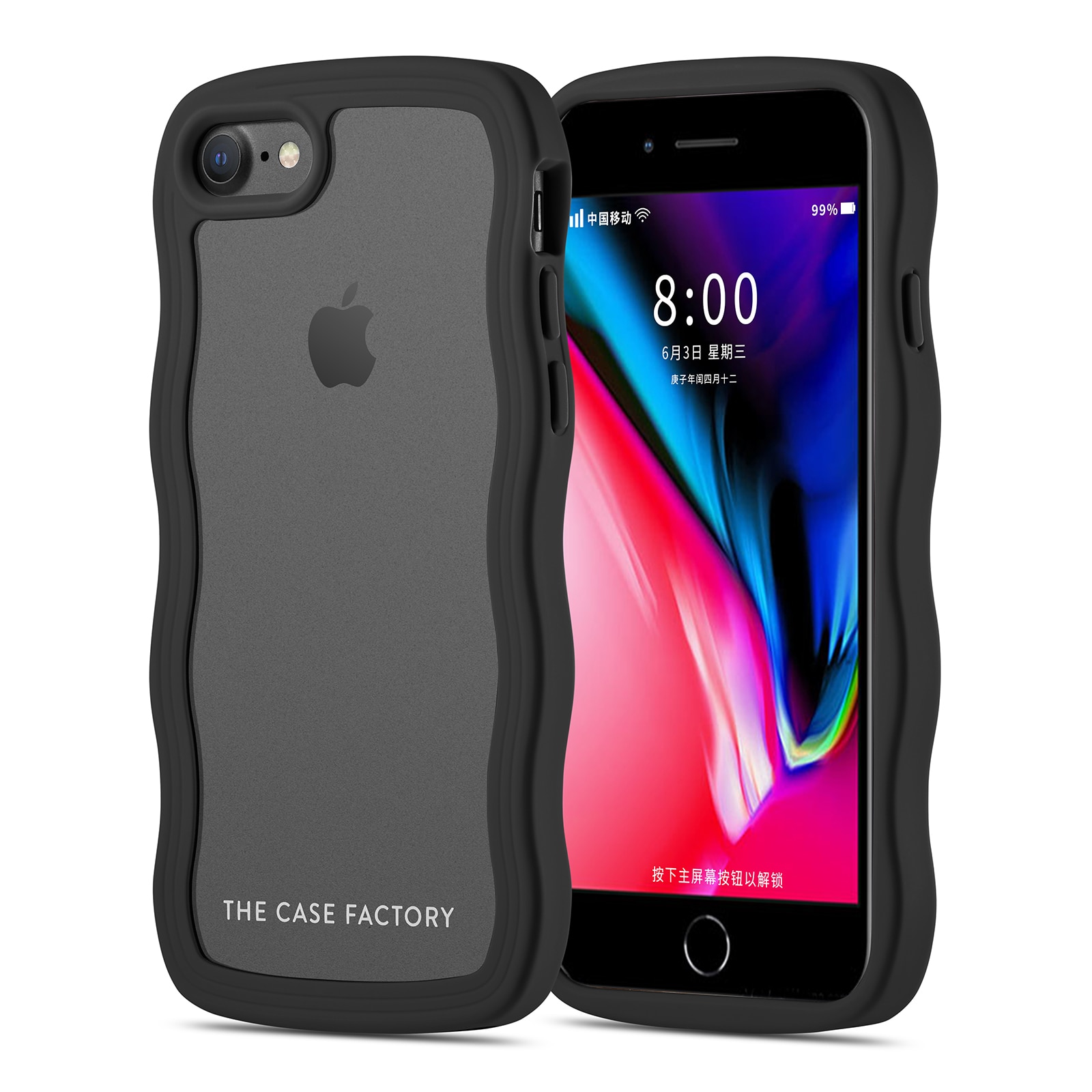The Wave Case iPhone SE 2022 Svart