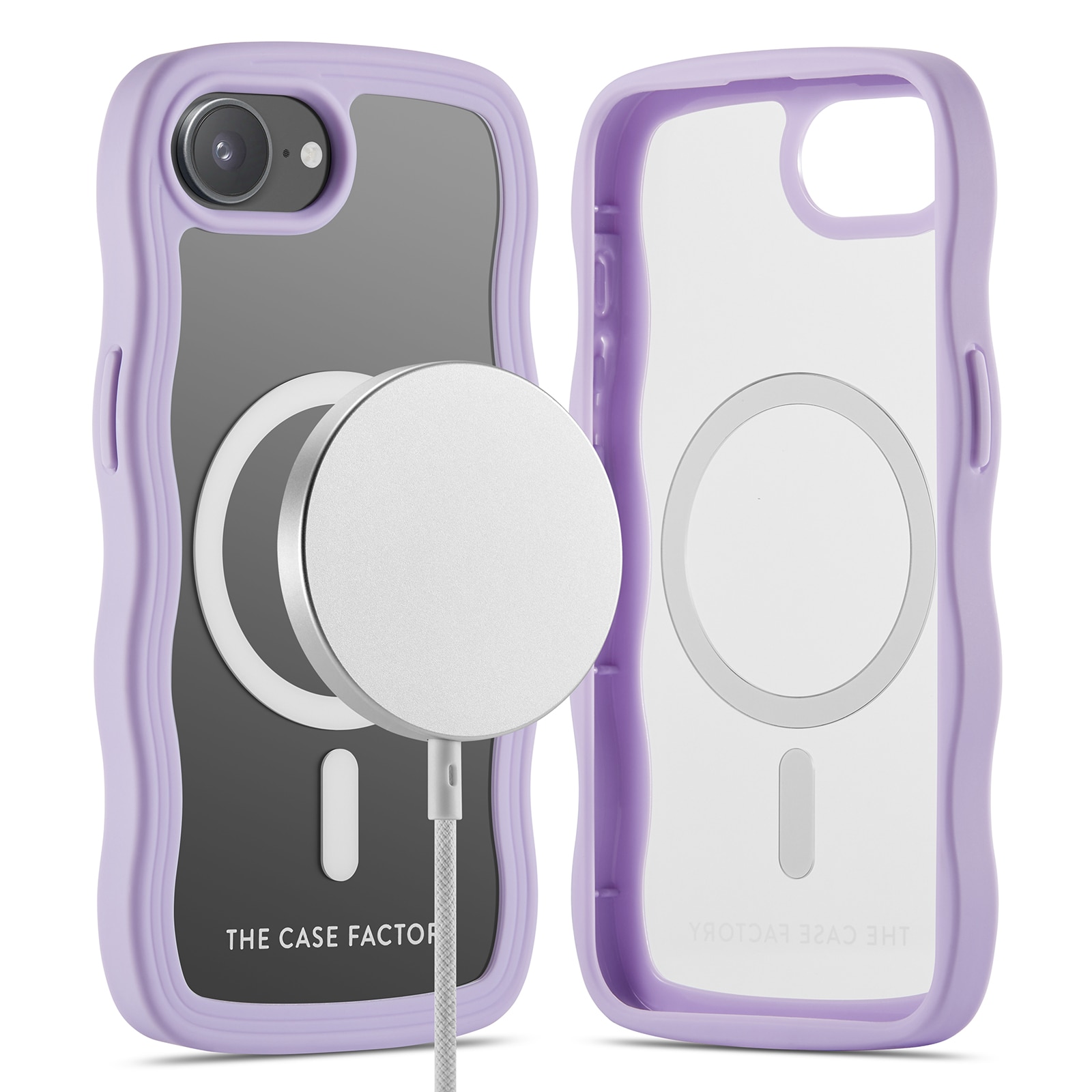 The Wave Mag Case iPhone 16e Lila
