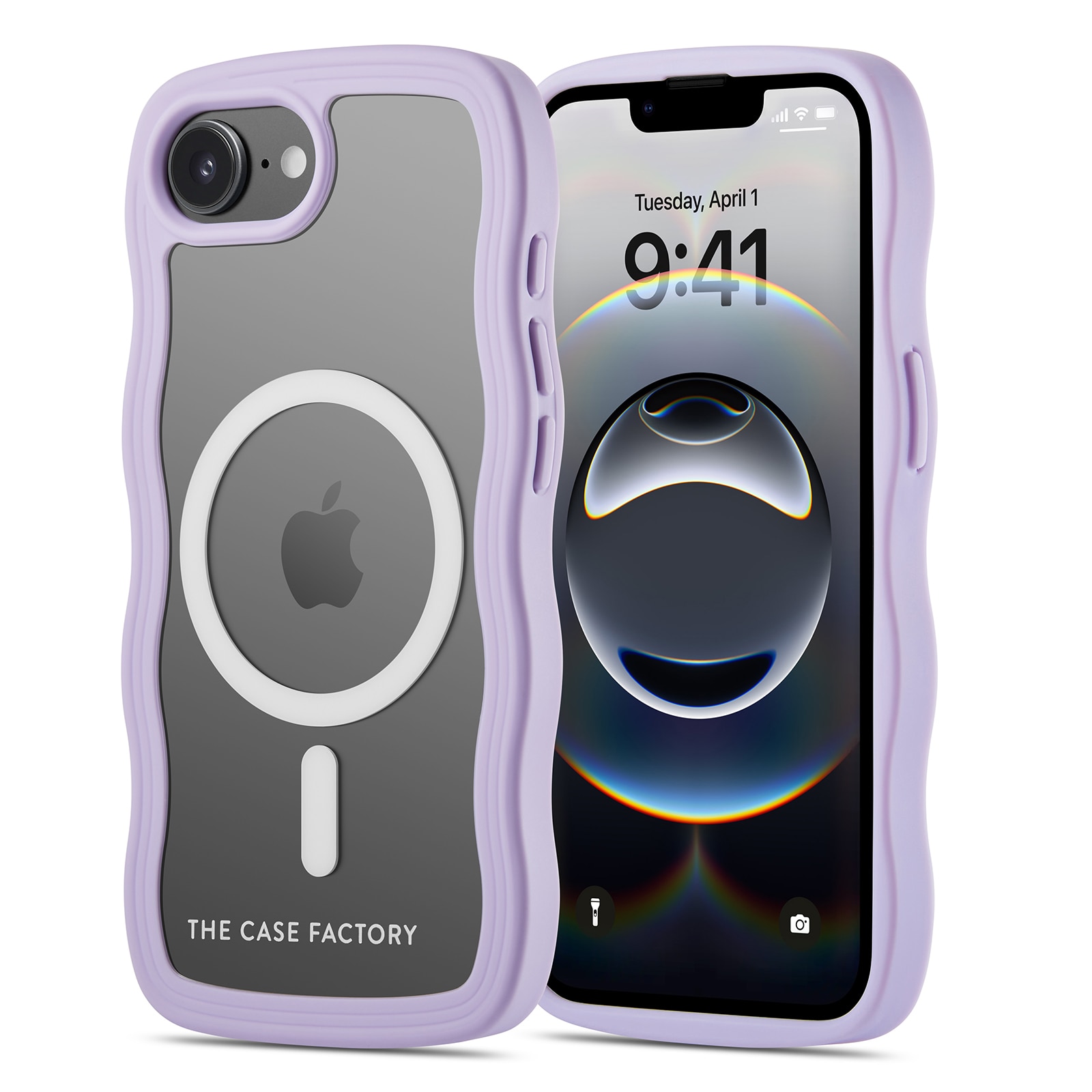 The Wave Mag Case iPhone 16e Lila