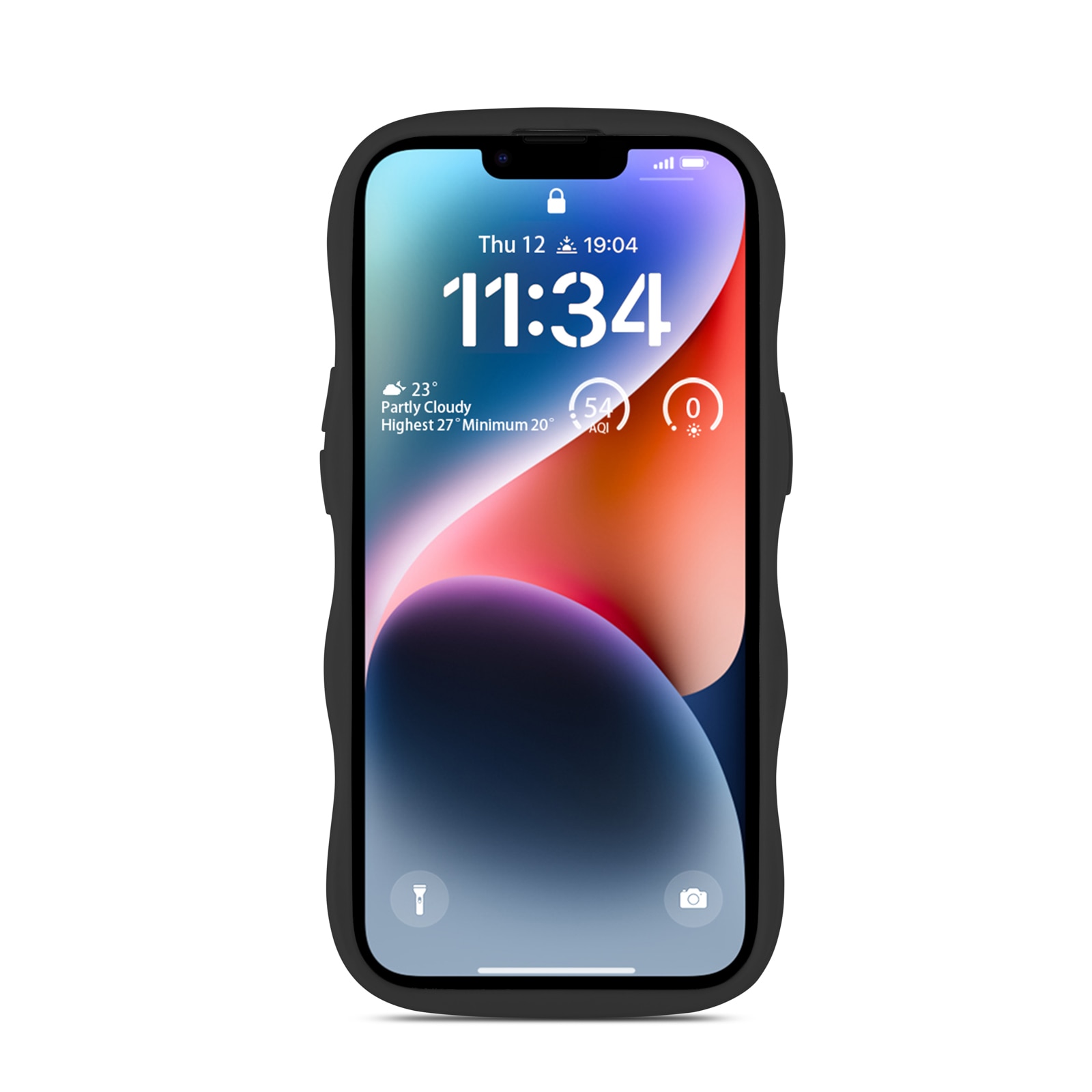 The Wave Case iPhone 15 Svart