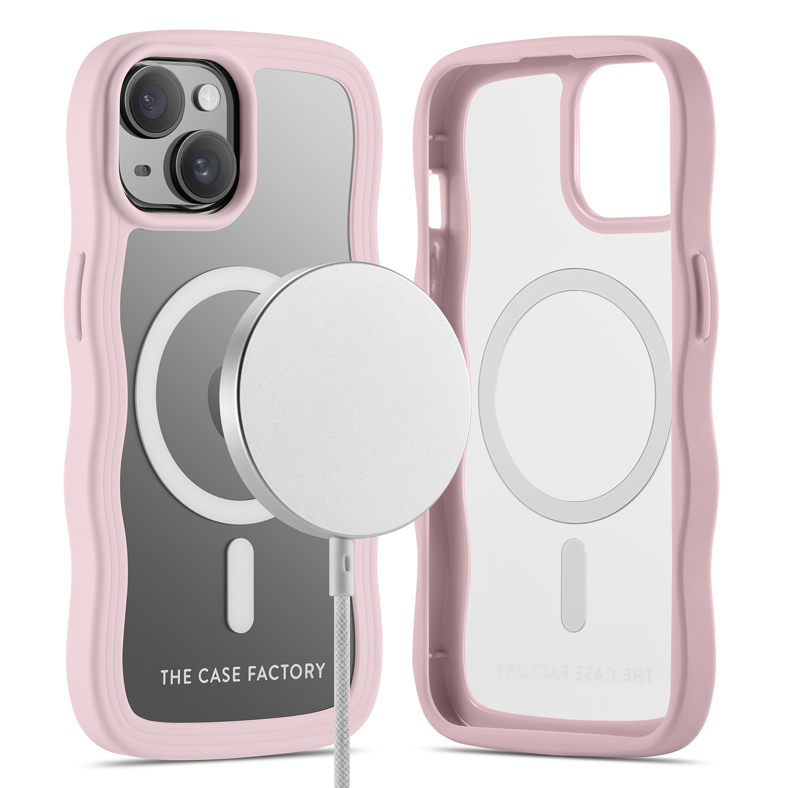 The Wave Mag Case iPhone 15 Rosa