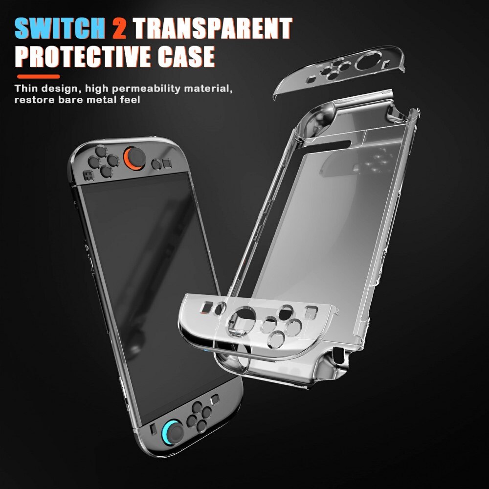 Skal Nintendo Switch 2 transparent
