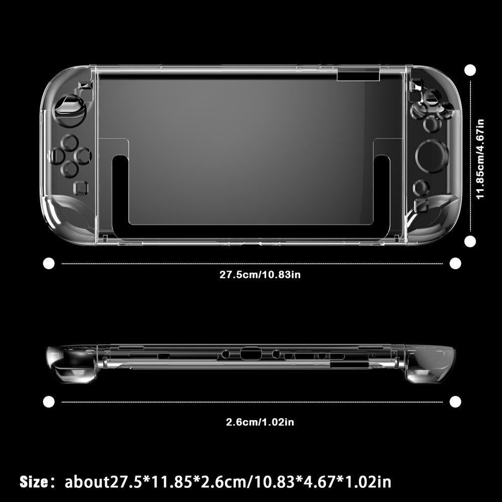 Skal Nintendo Switch 2 transparent